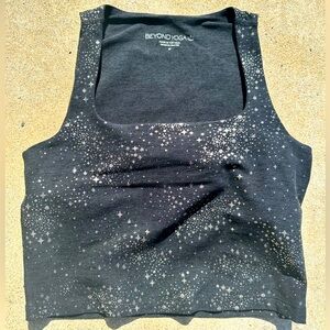 Beyond Yoga Metallic Stars Cropped Tank Sz Medium✨💫